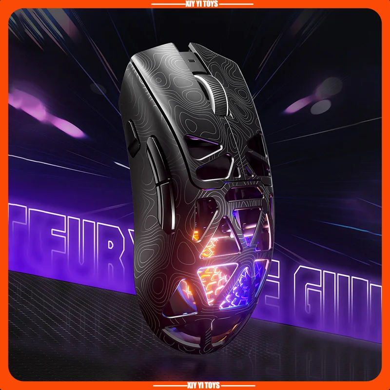 New Furycube G11 Wireless Mouse Game Bluetooth The Third Mock Examination Paw3311 Lightweight Hollow Out Design Rgb Mouse