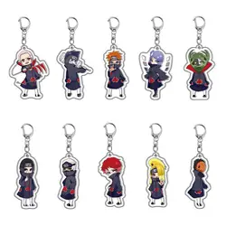 NARUTO Akatsuki Pain Hoshigaki Kisame Kakuzu Sasori Zetsu Hidan Cosplay Acrylic Key Chain Keychain Pendant Accessories Gift