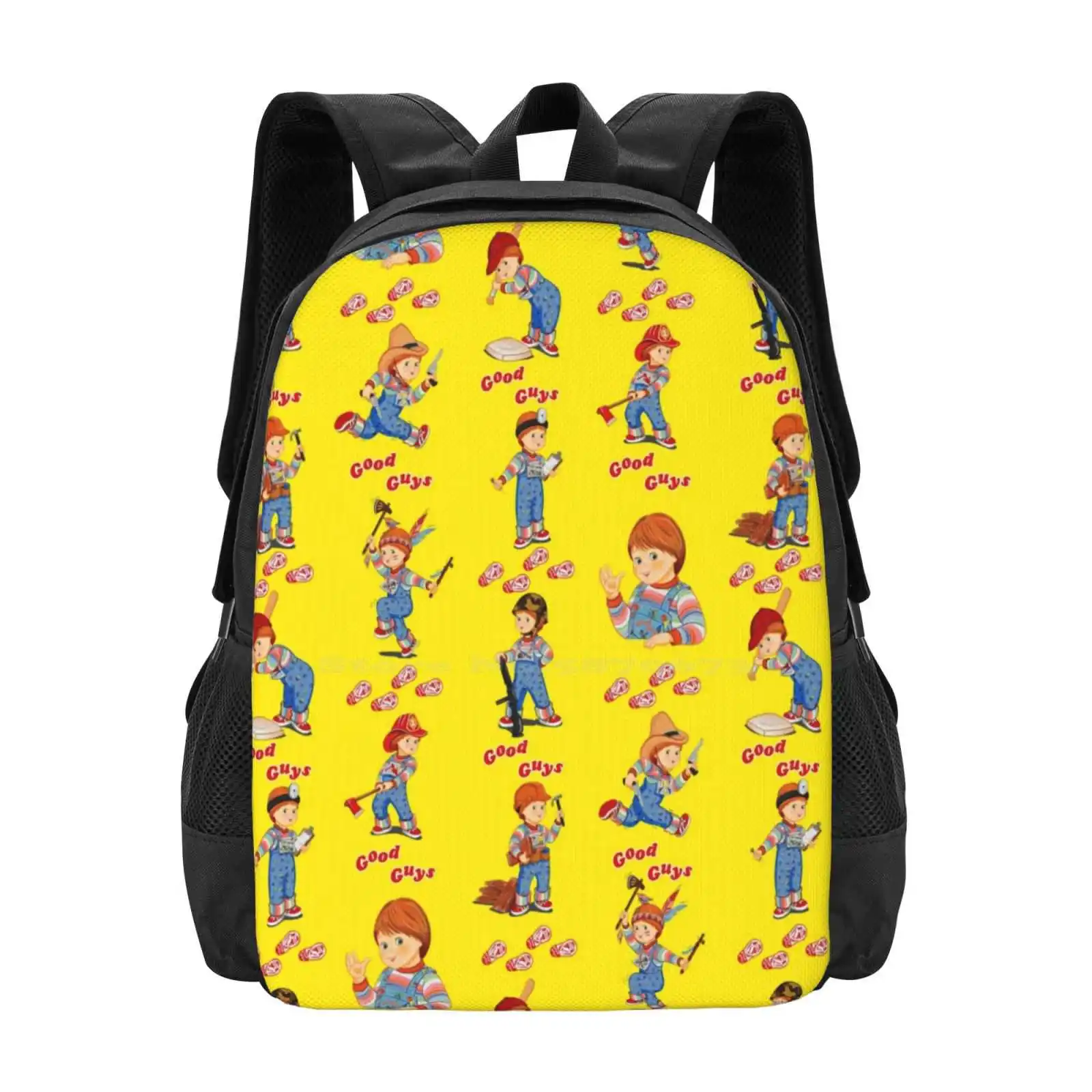 Good Guys-Child'S Play-Chucky Pattern Design Laptop Travel School Bags Childs Play Chucky Good Guys Doll 80S Horror Icon