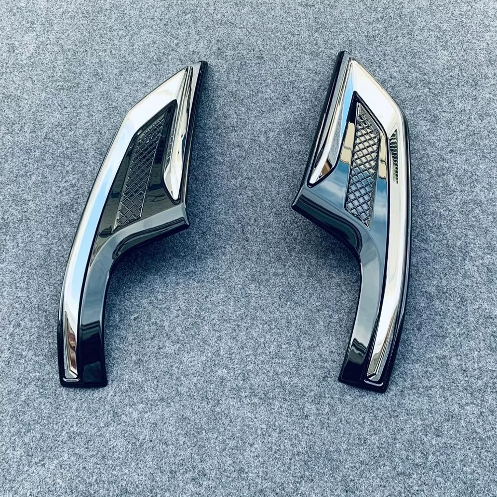 

For Nissan SERENA C28 2023 2024 ABS Chrome Front Foglight Eyebrow Bumper Air Fender Vent Outlet Decoration Sticker Cover Trim