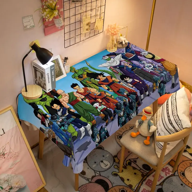 Podkładka na biurko Dragon Ball, podkładka na biurko dla ucznia, podkładka na stół do jadalni, obrus z motywem kreskówkowym, Piccolo, Trunks, Gogeta, Vegeta, Son Goku, prezent świąteczny