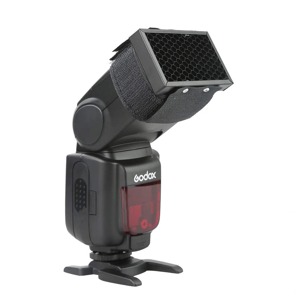 สีดำแฟลชรังผึ้ง Hood แฟลช Diffuser สำหรับ Canon Nikon Pentax Godox YONGNUO Speedlite Photo Studio อุปกรณ์เสริม