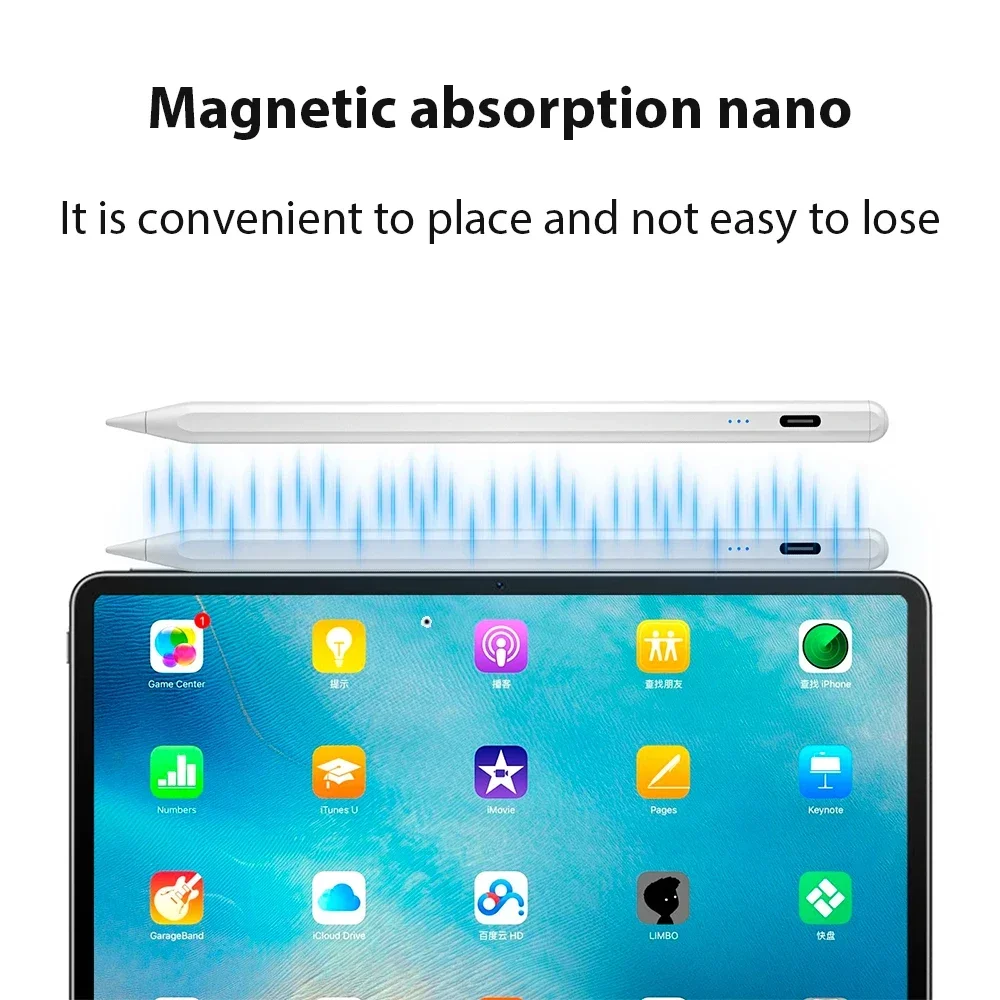 

Универсальный стилус для планшета Huawei Xiaomi с магнитным креплением, универсальный стилус для телефона Android, аксессуар для iPad