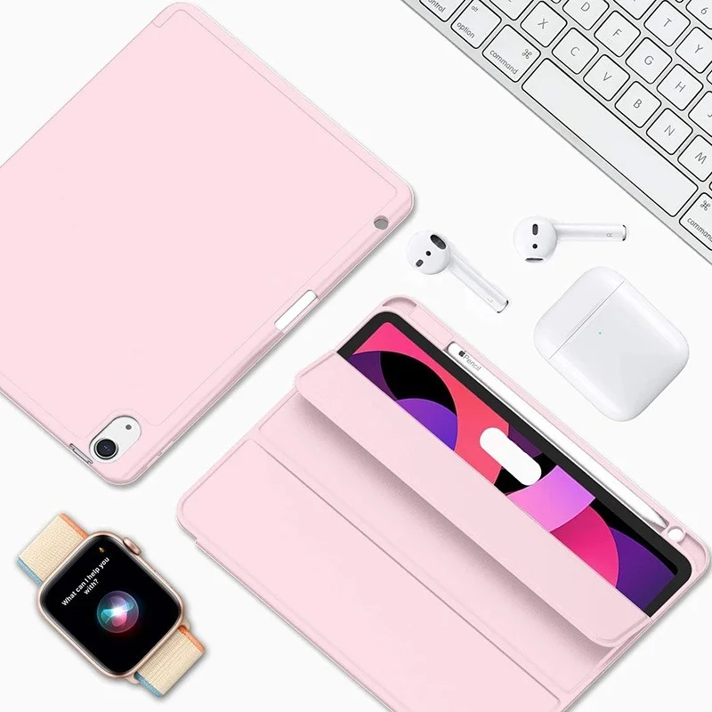 Für iPad Air 11 10,9 Pro 11 Zoll Hülle Dreifach Faltbarer Magnetischer Ständer Stoßfeste Abdeckung mit Stifthalter – Detail 5
