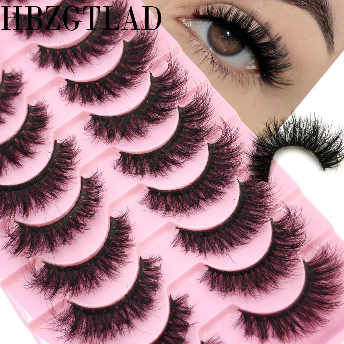 Nouvelles extensions de cils artificielles en vison doux, 10 paires, style multiple, cils courts et longs, maquillage naturel des yeux, faux cils