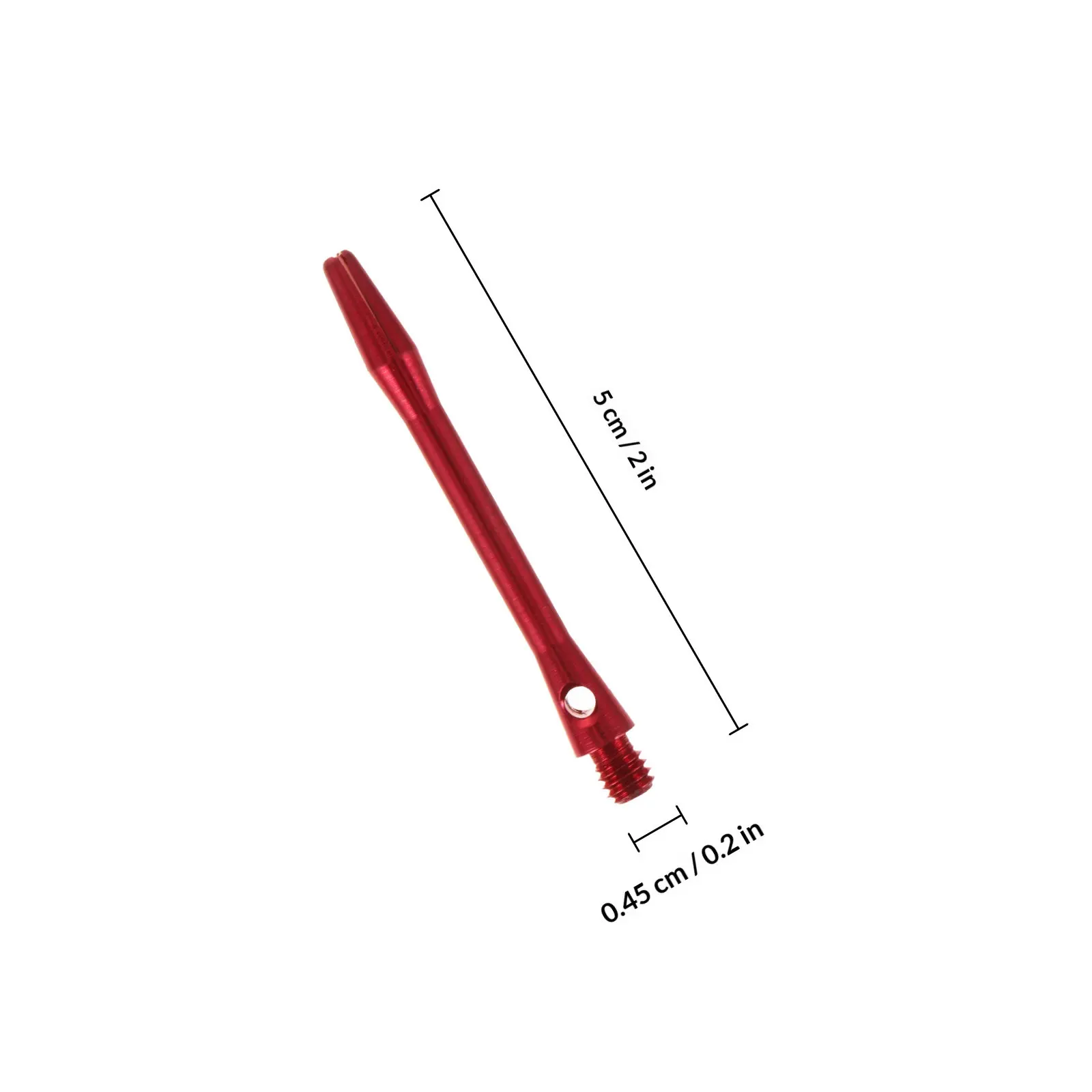 12Pcs Dart Shaft 2Ba Thread 45Mm Aluminum Alloy Replacement Stems Sturdy Accessories for Game Shaft Thread Stem