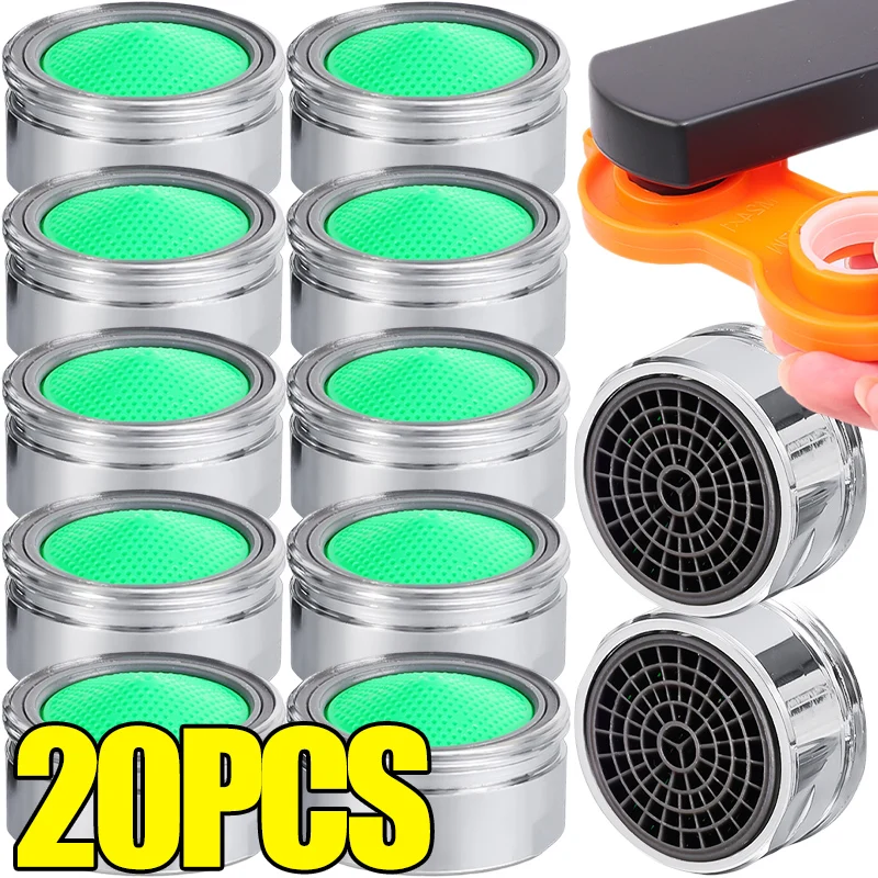 Bathroom 24mm Faucet Aerator Water Saving Tap Insert Nozzle Thread Taps Bubbler Filter Replaceable Parts Kitchen Faucet Strainer