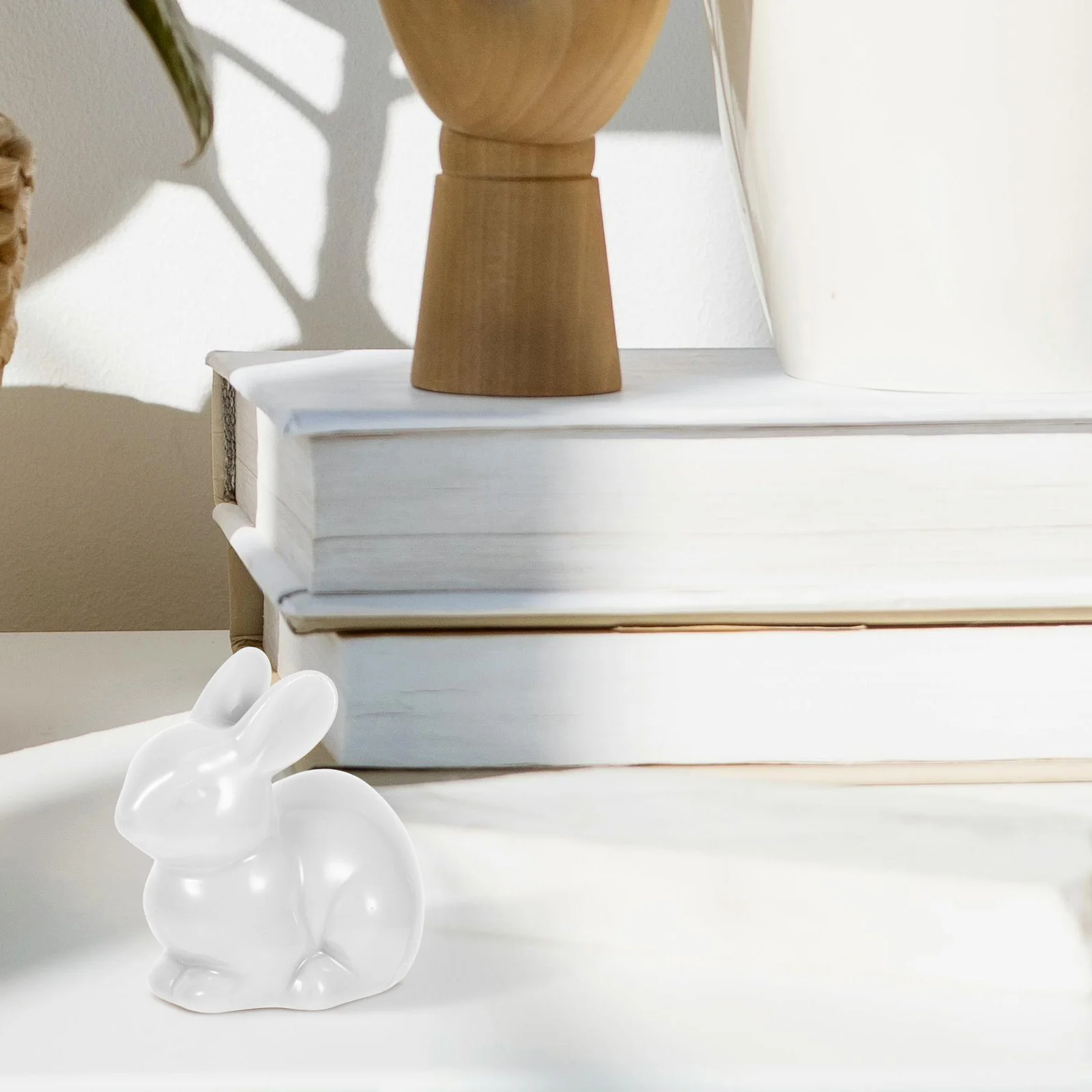 2Pcs Cute Rabbit Design Toilet Bolt Covers Ceramic Screw Caps for Bathroom Toilet Bowl Decorative Home Accessories