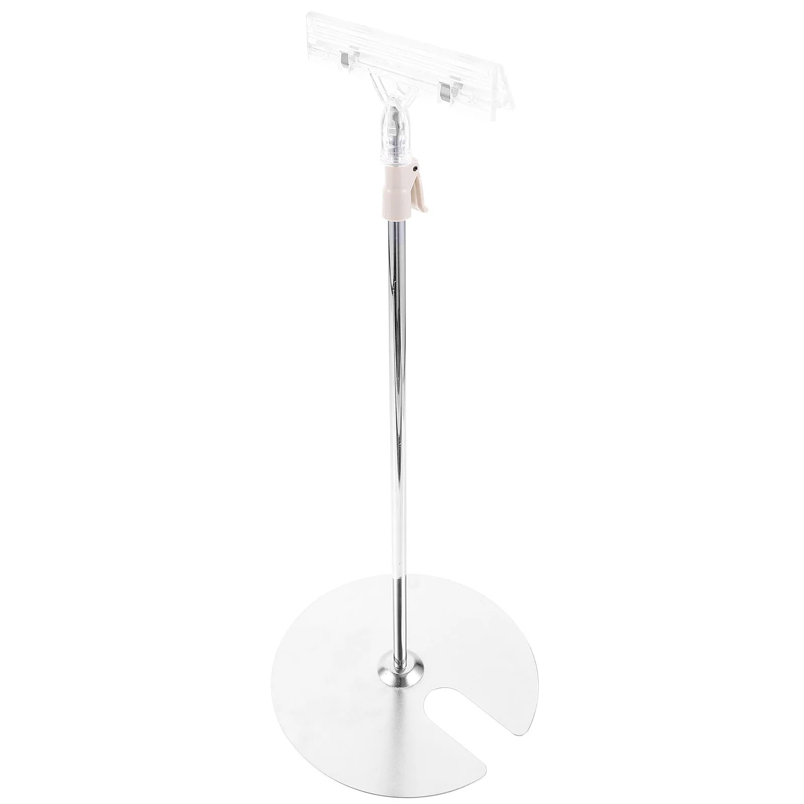 Stainless Steel Adjustable Poster Stand T-Shaped Retractable Banner Stand for Advertising Sign Display Portable Easy Install