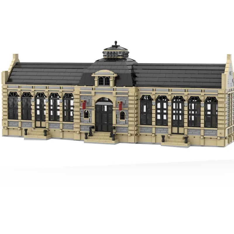 4018 Pezzi Stazione Centrale della Città MOC, Blocchi da Costruzione Modulari Personalizzabili, Design Creativo Educativo, Giocattolo Fai-da-Te per Ragazzi, Regalo di Compleanno
