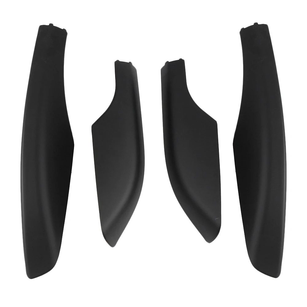 4PCS Black ABS Car Roof Luggage Rack Rail End Cover Shell Protector Fit for Fortuner