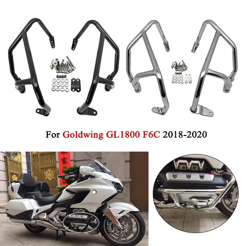 

Motorcycle Engine Guard Crash Bar Bars Bumper Protector Fit For HONDA Gold Wing 1800 GL1800 F6C Goldwing GL-1800 2018 2019 2020