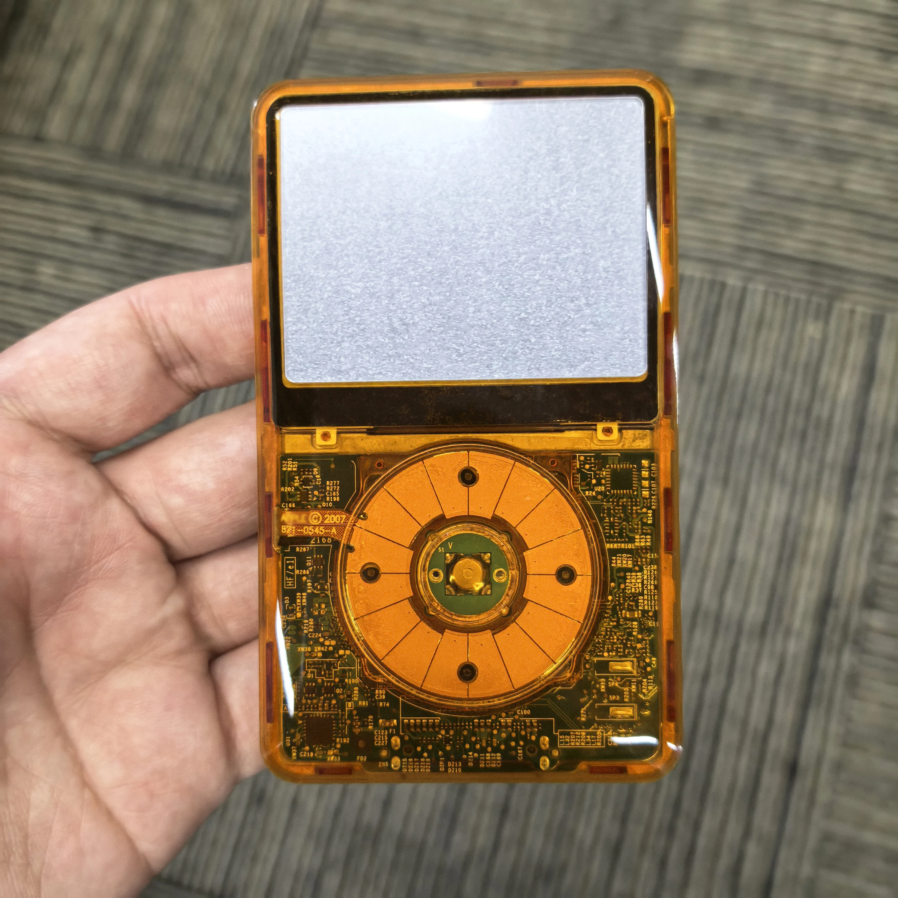 Kleurrijke transparante frontplaat behuizing case cover voor iPod Classic 6e 7e generatie, met Click Wheel & Button 80/120/160GB A1238