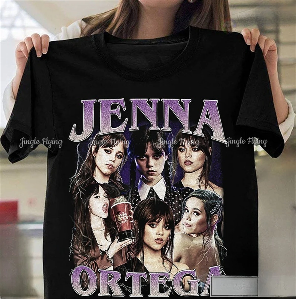 Jenna Ortega Vintage Shirt Fan Tees Retro 90s Merch Gift Unisex Cotton Tshirt