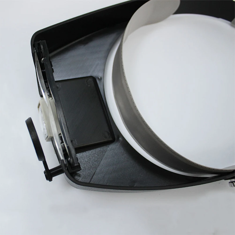 

Type Magnifier Durable Lightweight Head Mounted Tool Led Grey Glasses Repair Practical Portable Headset Adjustable