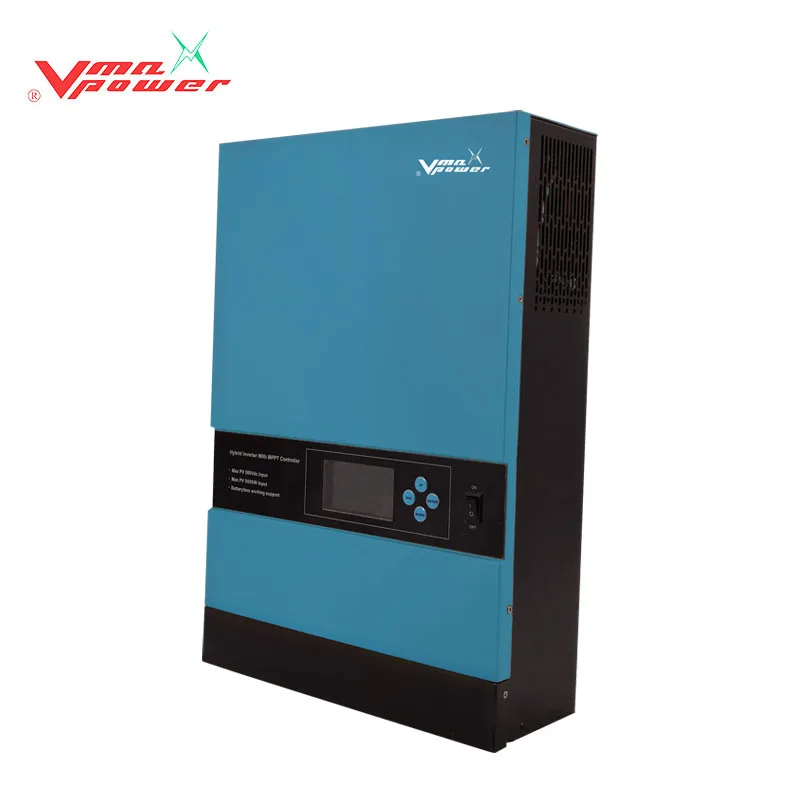 

Vmaxpower MPPT Off Grid 3k Inverter 24VDC MTTP Controller 3000w High Frequency Solar Power Inverter with LCD Display