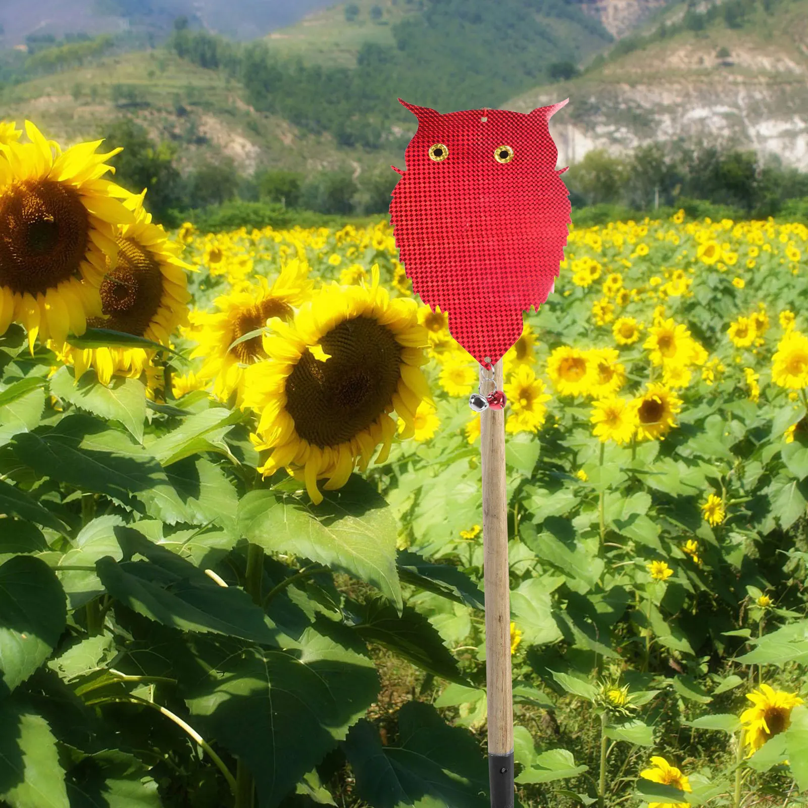 

2 PCS Owl Bird Repeller Deterrent Repelling Reflective Plastic Garden Woodpecker