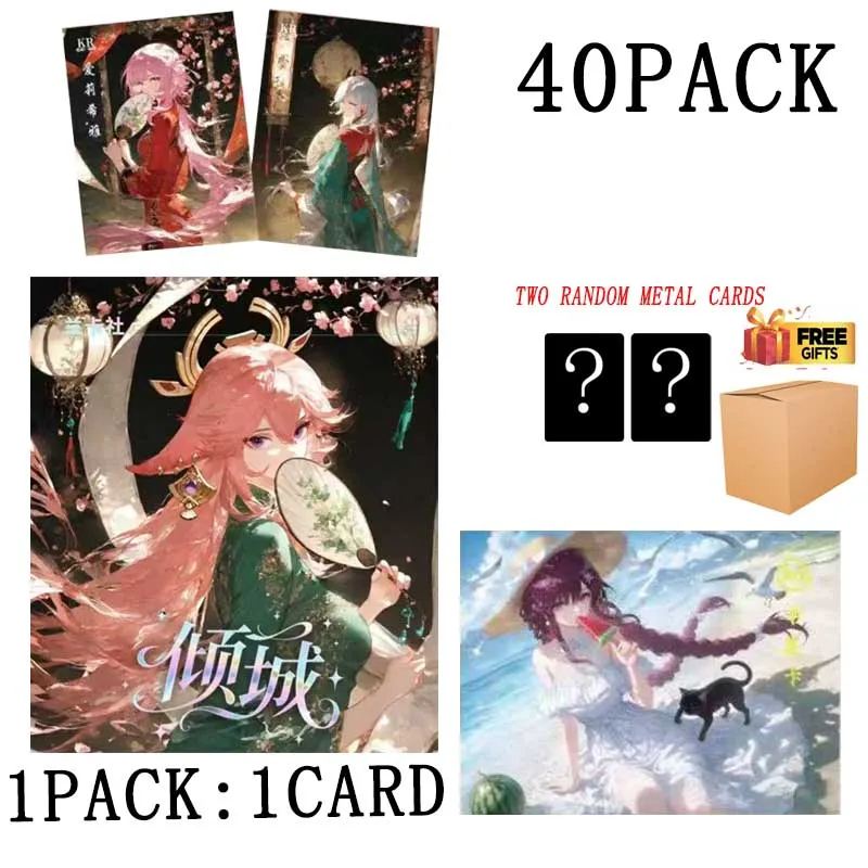 

Lan Kashe Wholesales Goddess Story Collection Wave 1 A4 Acrylic HD Color Paper Sexy Waifu Kids Playing Trading Card Gift
