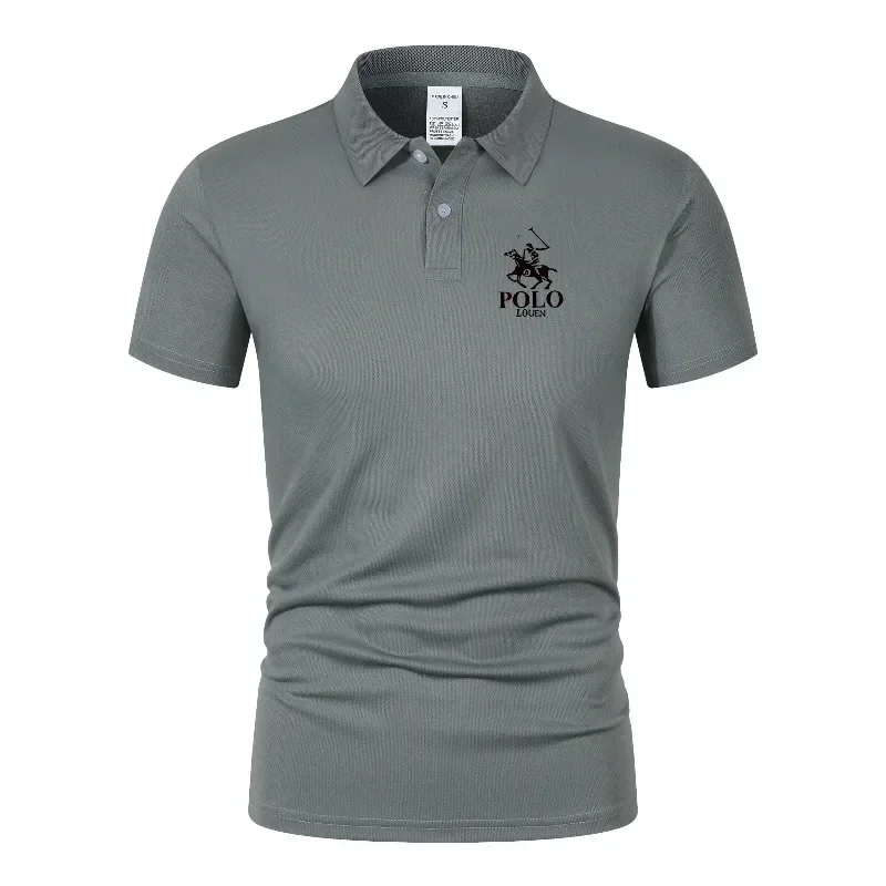 Summer Men's Home Casual Breathable Quick-drying Lightweight Sports Business Polo Shirt