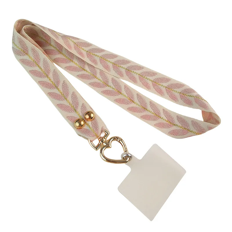 Longue lanière de téléphone portable à bandoulière réglable, gril large, anti-perte, Kband de la présidence, perle des femmes