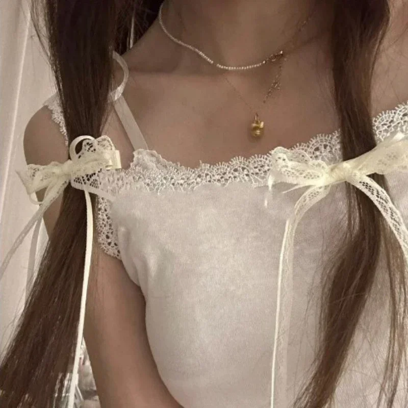 2 قطعة الدانتيل الأبيض الحلو طويل القوس مشبك شعر النساء الفتيات الشريط شرابة Bowknot دبابيس الشعر جديلة المشابك الاتجاه الجوف خارج أغطية الرأس
