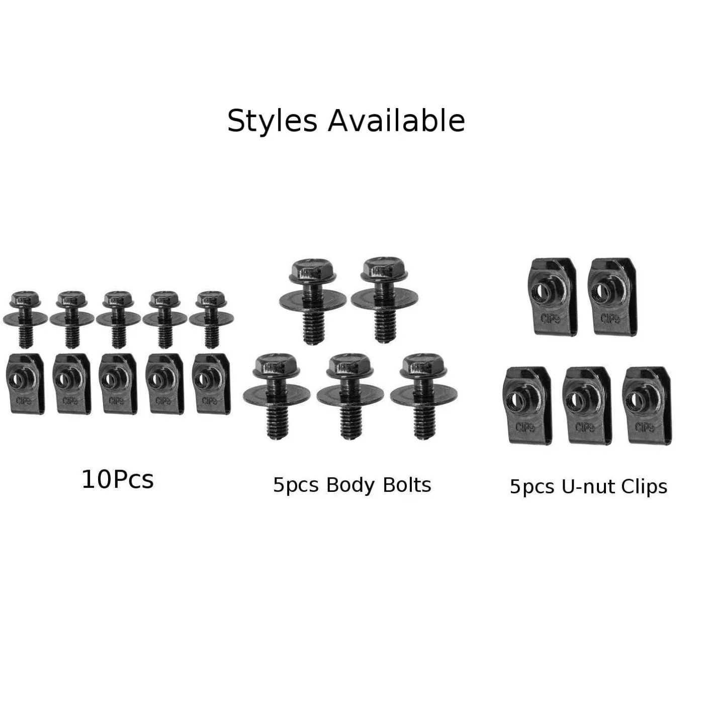 5 pçs/set m6 parafusos respingo guarda retentores parafusos do corpo do carro e clipes de porca em u para honda para accord motor sob capa clipes pára-choques