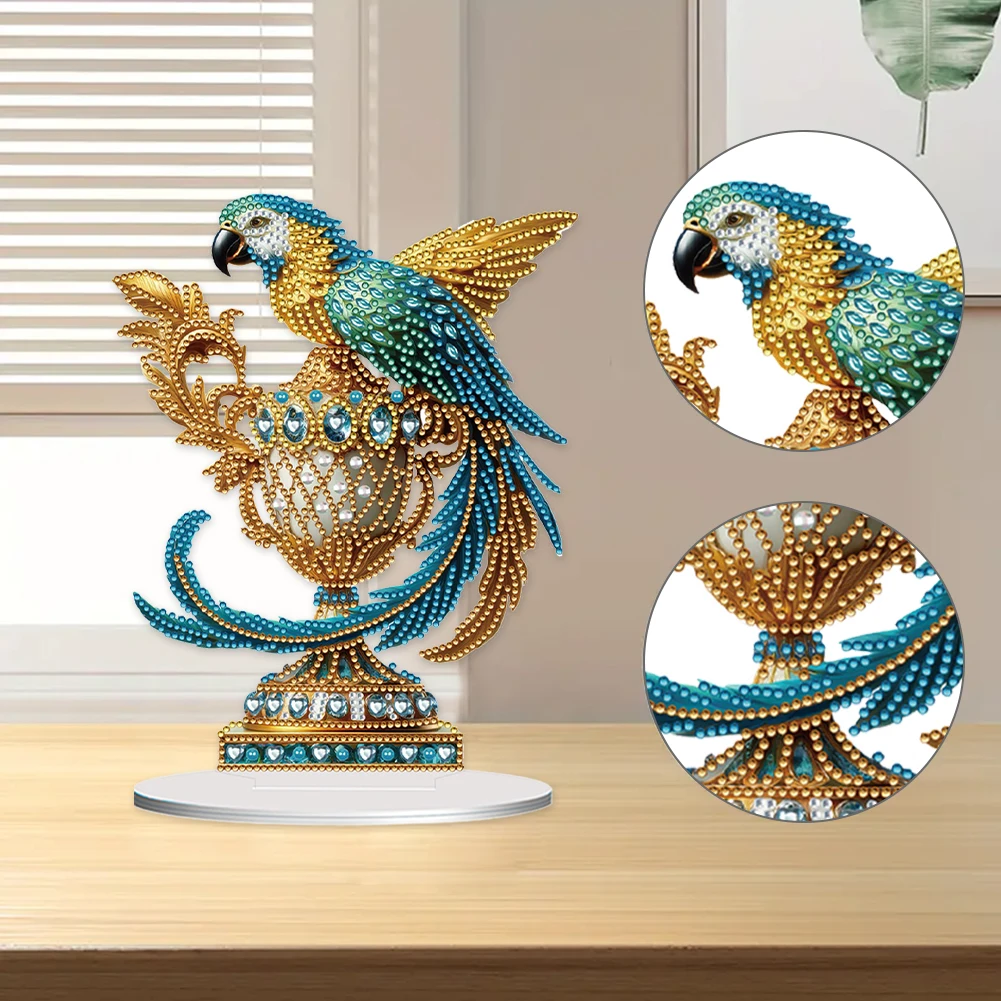 

Acrylic Special Shape Eagle Trophy Diamond Painting Desktop Ornaments for Office