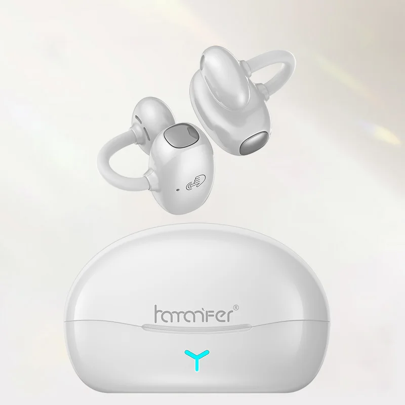 

Hamanfer Adaptive Ear Clip Open Comfort TWS True Wireless High Resolution ENC Noise Reduction Physical Button Bluetooth Earbuds