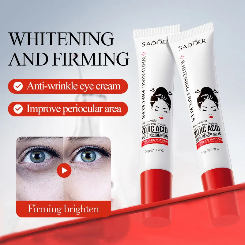 

SADOER Konolic Acid Whitening and Freckle Removal Eye Cream Brightening Eyes and Anti-Wrinkle Rejuvenation