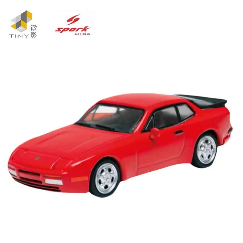 

1:64 Porsche 944 Red 1986, имитационная статическая модель из литого под давлением сплава, детская коллекция игрушек, праздничные подарки для детей.