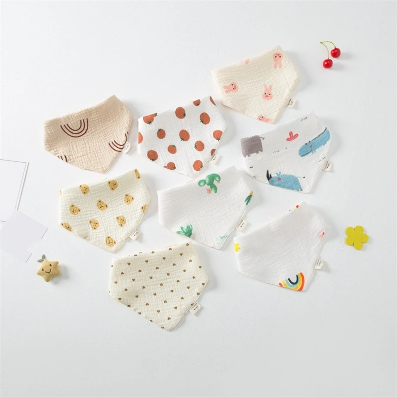 Bavoirs bandana pour bébé, respirant, super absorbant, écharpe en coton doux, bavoirs de dentition et de bave, 38 styles