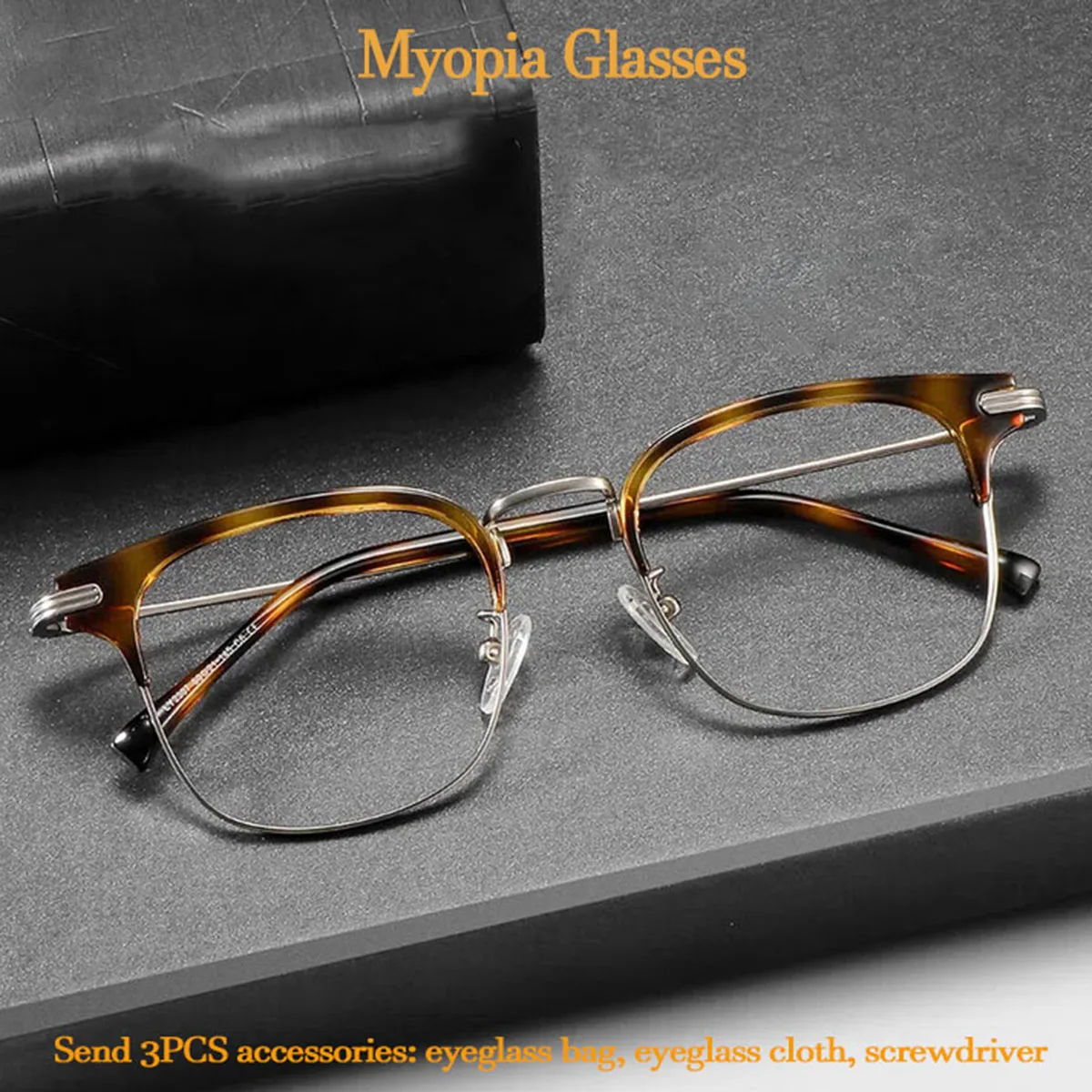 

Очки для близорукости FYTOO черепахового цвета, линзы для близорукости, блокирующие синий свет, полимерные линзы по рецепту с индивидуальной формулой.