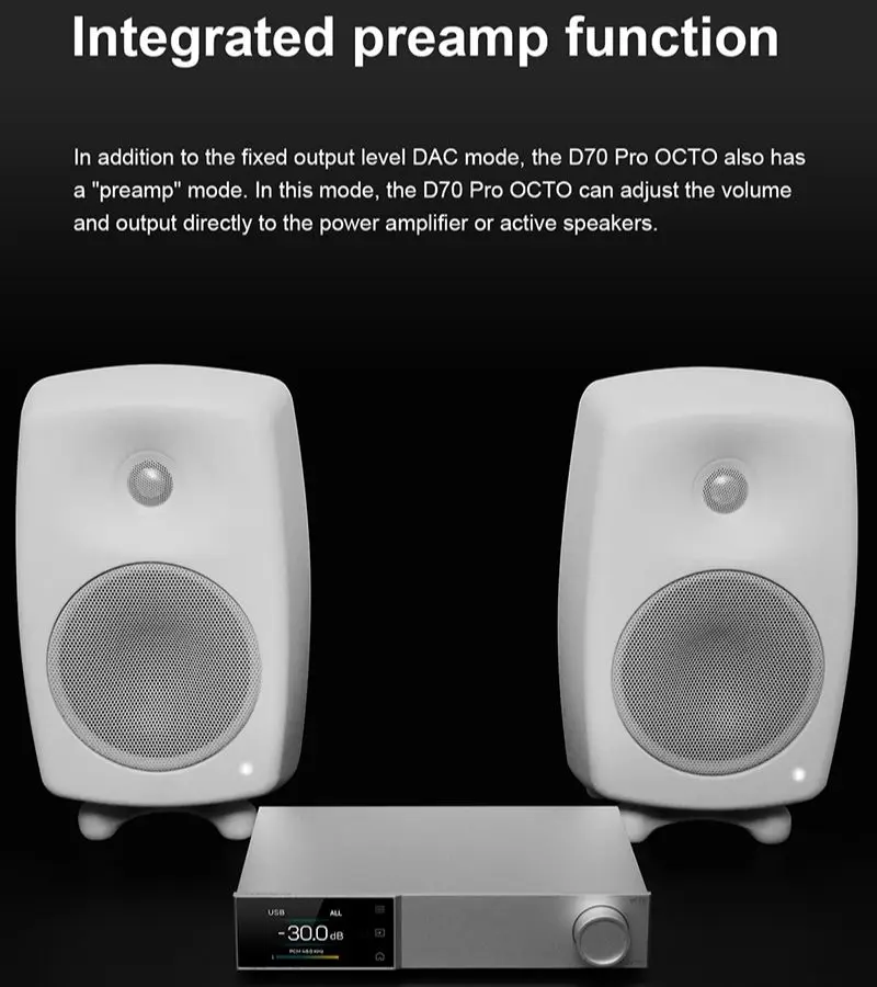 TOPPING D70Pro OCTO HIFI DAC 8x CS43198 DAC رقاقة مرحبا الدقة وحدة فك ترميز الصوت اللاسلكية XMOS XU316 بلوتوث 5.1 LDAC RCA/XRL الإخراج