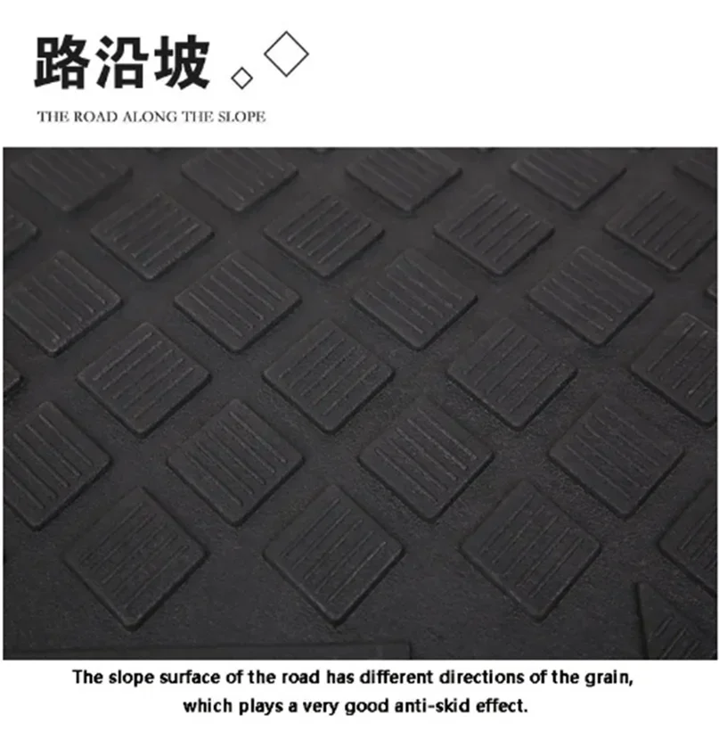 50*38*15cm/16cm Plastic PVC Curb Ramp PortableThreshold Pad Ramp For Loading Dock Sidewalk Scooter Motorcycle Car Triangle Mat