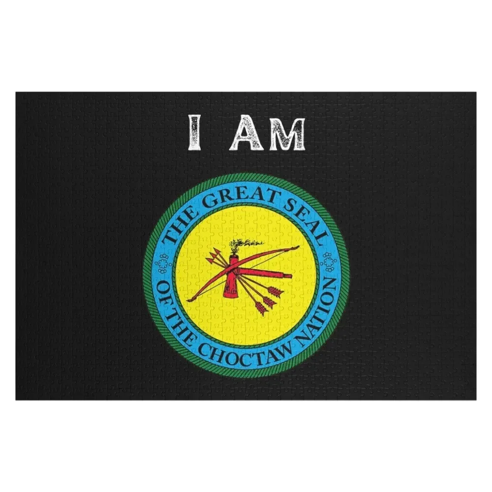 

I am Choctaw Nation Seal Jigsaw Puzzle Wood Name Custom Gifts Photo Custom Personalized Toys Puzzle