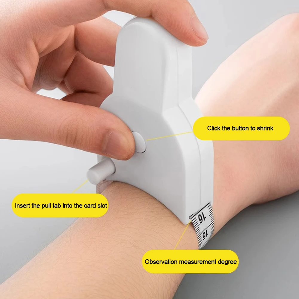 150 سنتيمتر الجسم أشرطة القياس الخياطة خياط متر دفع زر سحب قابل للسحب أشرطة القياس لقياس الجسم وفقدان الوزن #5
