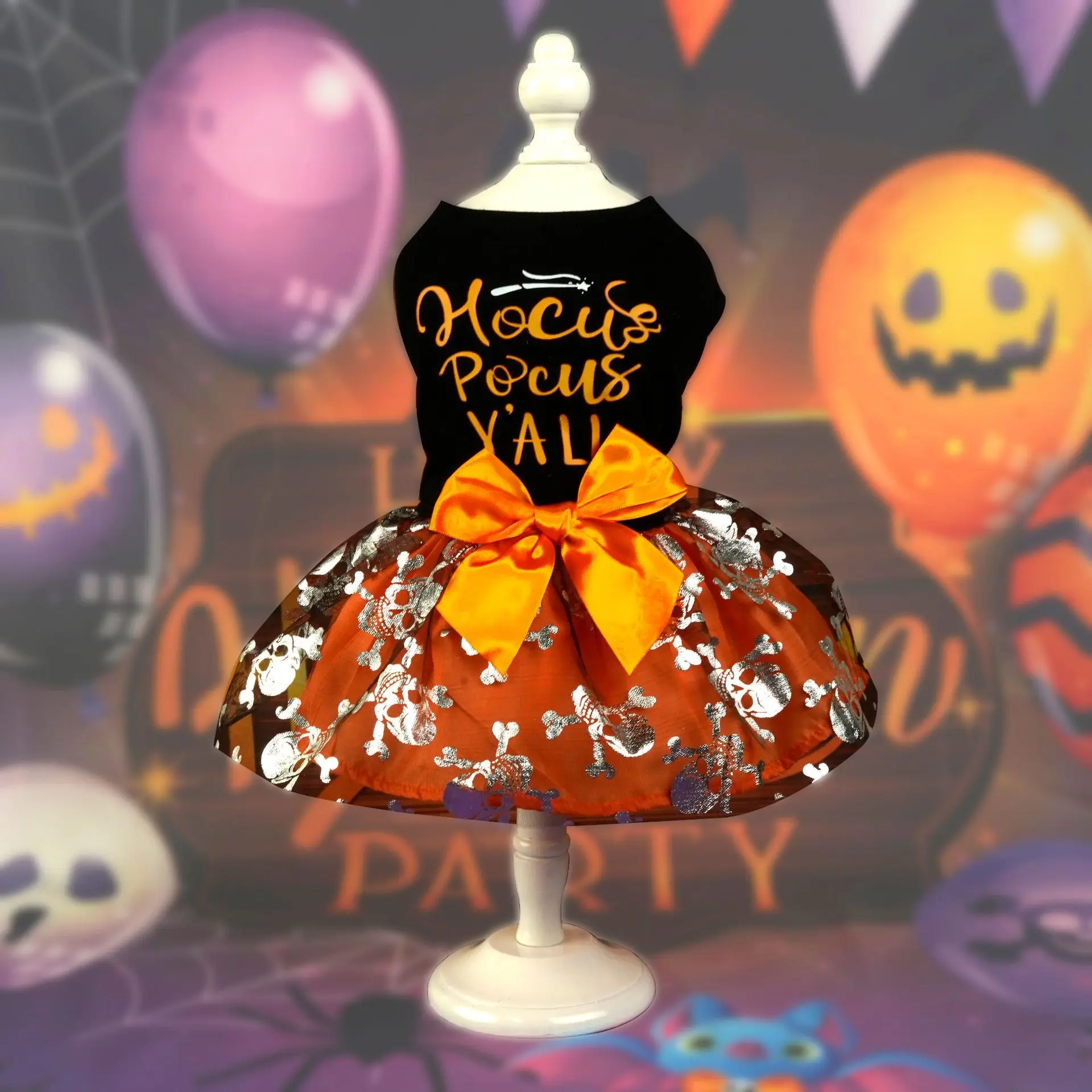 Newfashion Herbst Haustier Halloween Kostüm Kürbis Kleid für kleine mittelgroße Hunde Teddy Pomeranian Cross Border Popularcat Haustier Kleidung