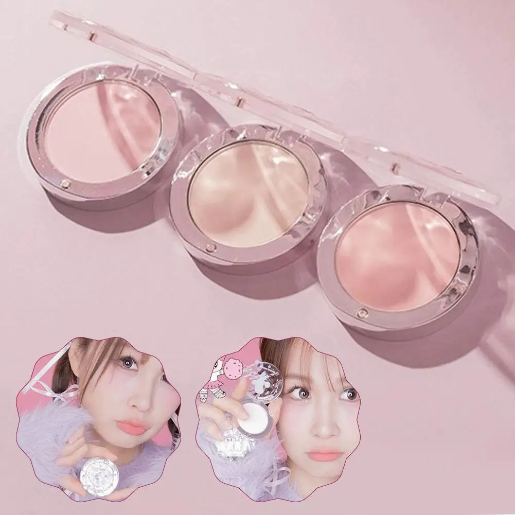 FLORTTE BUNNY مسحوق أحمر خدود عالي اللمعان أحادي اللون مسحوق تفتيح كريم وجه طبيعي لون مكياج كوري #2