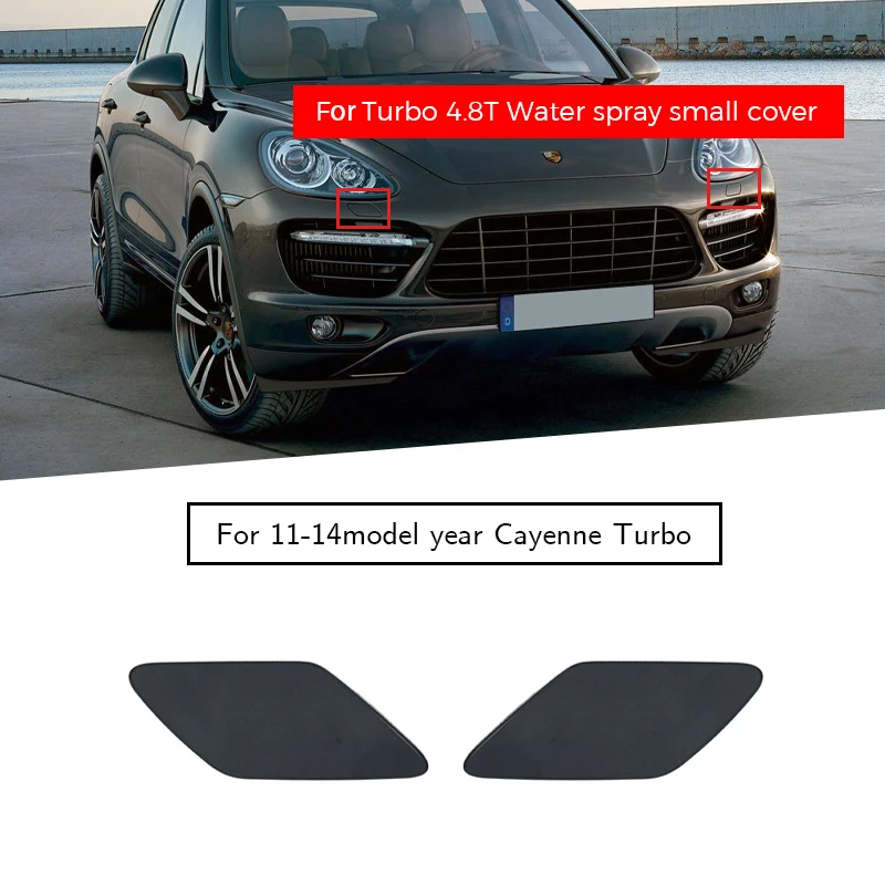 

2PCS Car front bumper spray cover headlight washer suitable for Porsche Cayenne TURBO 2011-2014 95862830400 95862830300