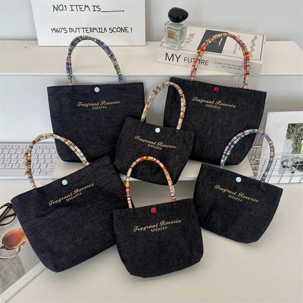 

Милая мини-сумка-бенто с вышивкой, женская сумка, портативная уличная сумка для хранения, сумки для покупок, сумка для телефона, сумки