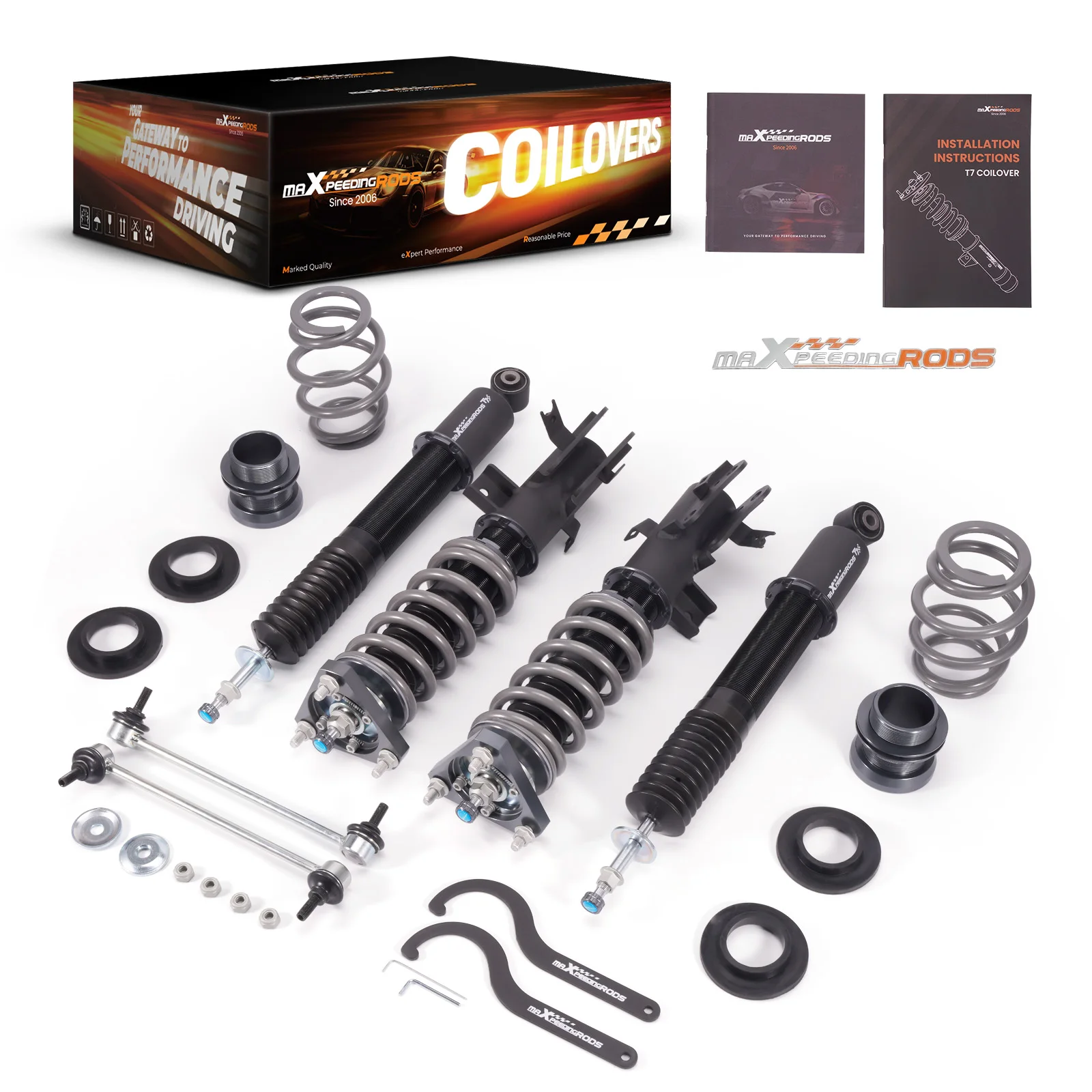 

Комплект койловеров MaXpeedingrods T7 с 24-позиционной регулировкой амортизаторов для Honda Civic 12-15 FB/FG