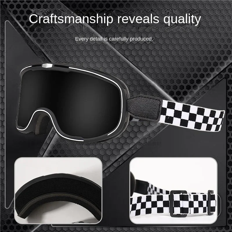 

Motorcycle Glasses Vintage Suitable for Harley Davidson Motorcycle Helmet and Goggles Locomotive Off-road Glasses Windbreak Sand