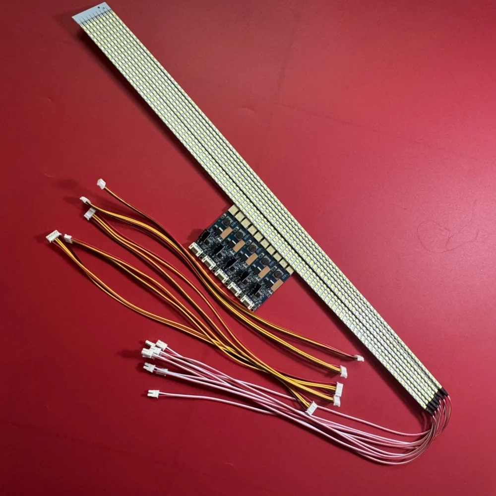 

Free shipping 5pcs 24'' 540mm Adjustable brightness led backlight strip kit,Update 24inch-wide LCD CCFL panel to LED backlight