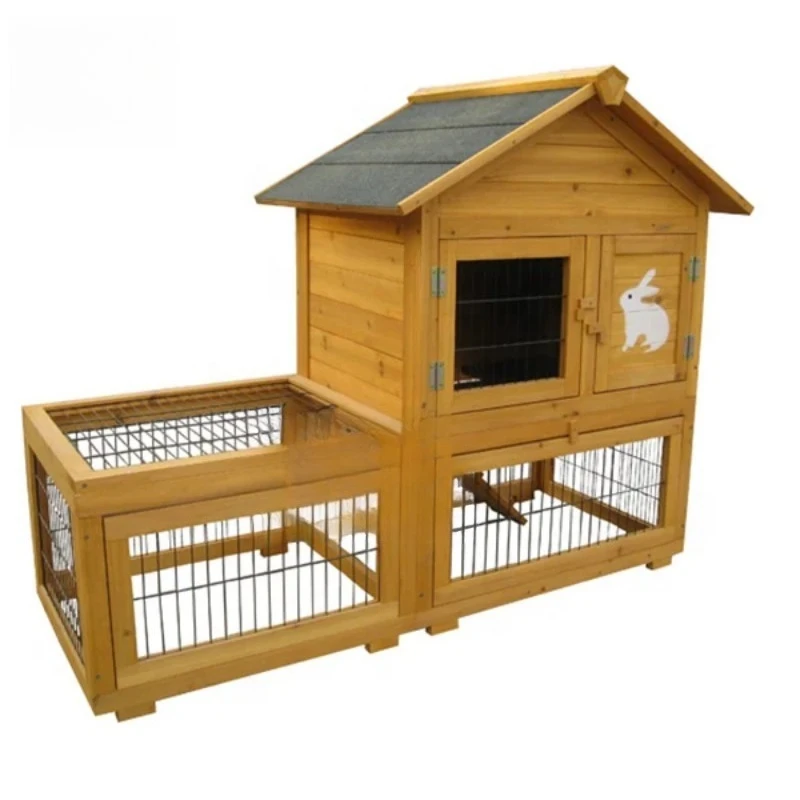 Outdoor Wooden Rabbit Hutch Rabbit Breeding Cage