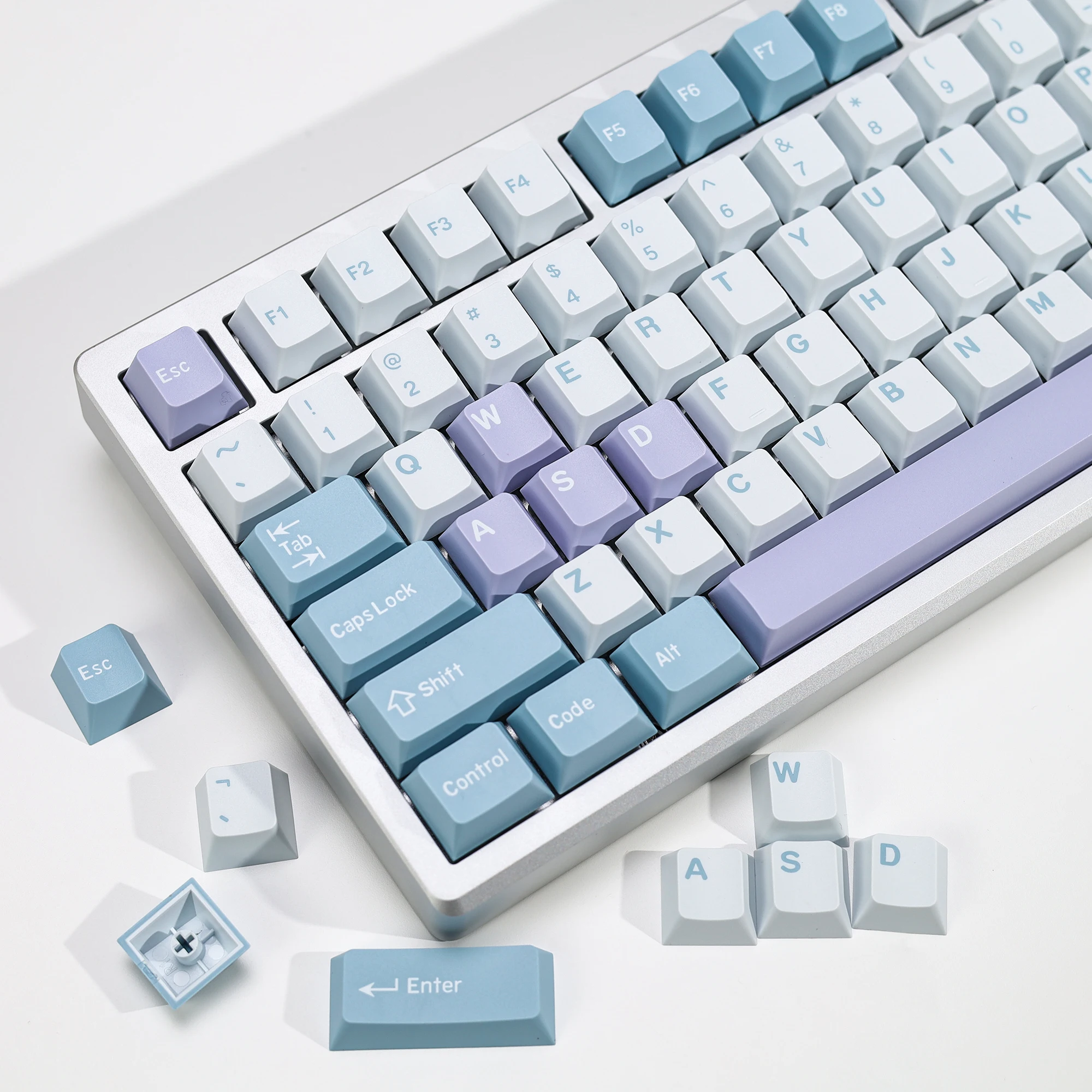 Retro Gaming Keyboard - KBDiy 174Keys Illusion Keycaps Cherry Profile