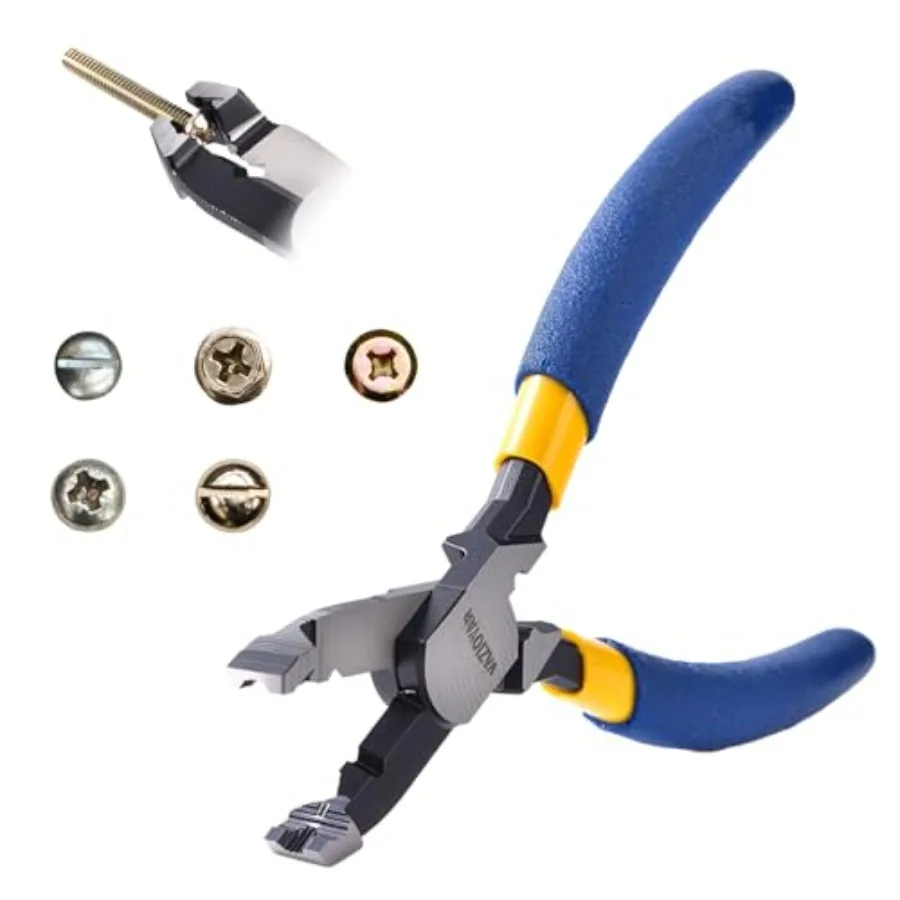 

Multi-Function Screw Extractor Pliers, Non-Slip Screw Removal Tool, Extracts Stripped, Broken, Rusted Screws, Screw Pliers for