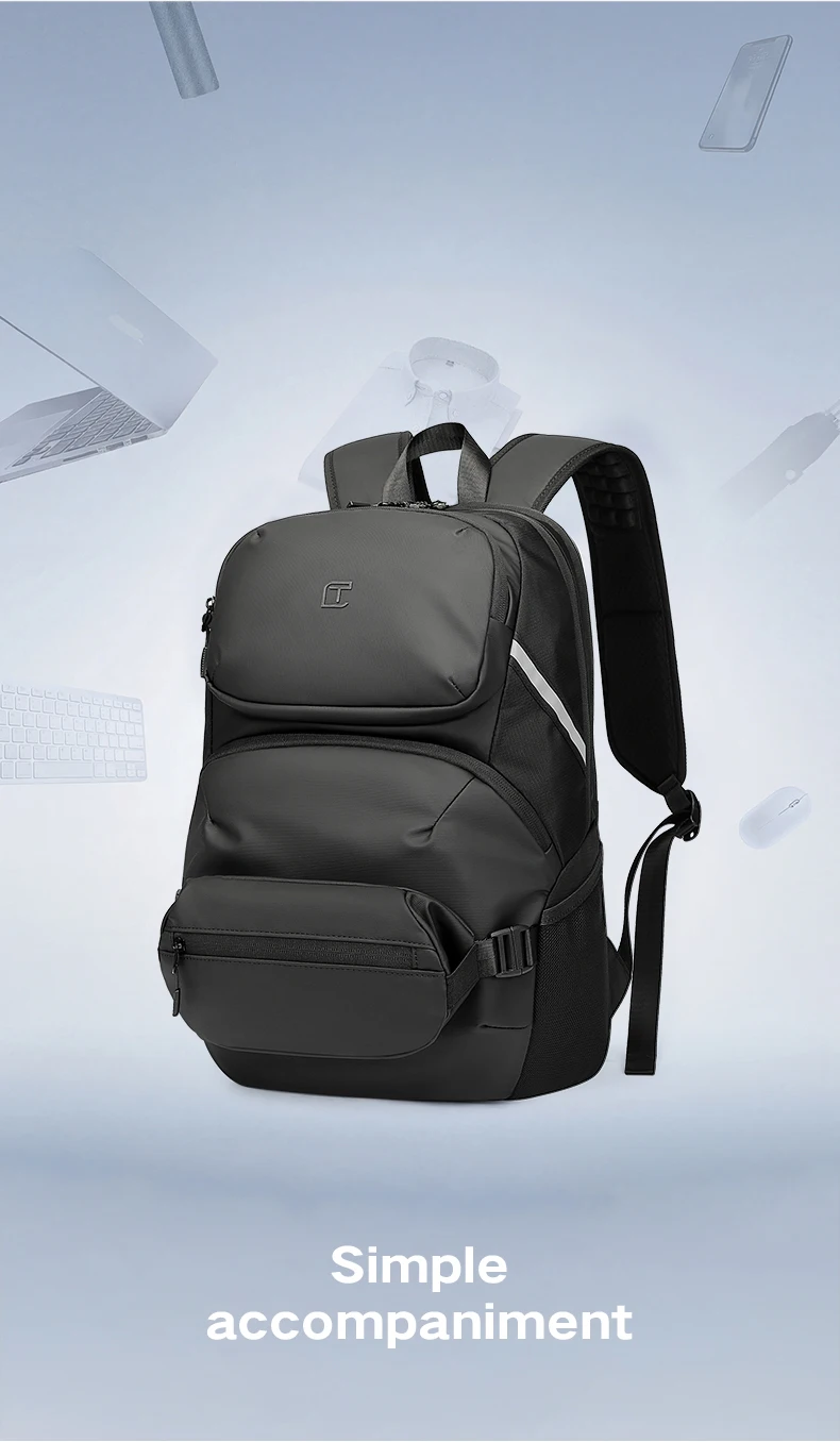 TANGCOOL Convertible Detachable Pocket Backpack Fits 17.3 Inch Notebook Waterproof Ventilated Back Panel Travel Luggage Bag