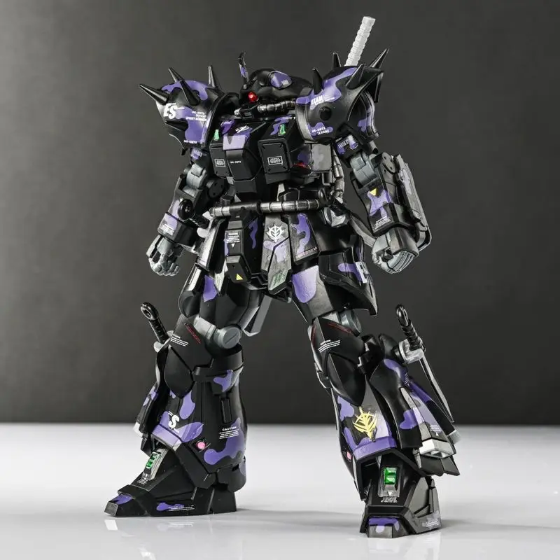 Efreet noite escura camuflagem cor hg 1/144 MS-08TX mech montagem modelo kit figura de ação crianças brinquedo decoração presente com adesivos