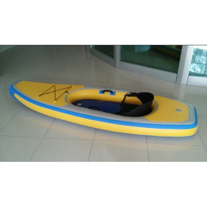 Personalizzato Touring Ocean Rowing PVC gonfiabile Solo Skiff barche canoa Kayak con pedali