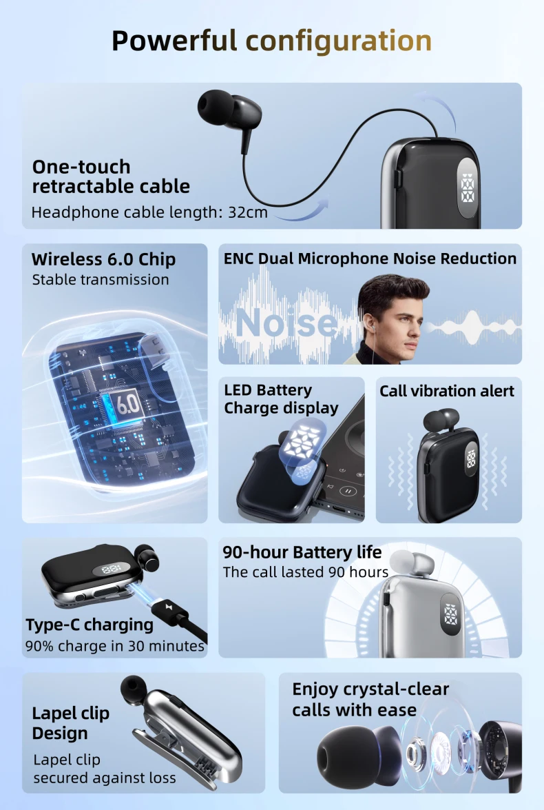 bluetooth headphones vibration alert New Pendant Headphones Bluetooth 5.3 Incoming Call Vibration Reminder  Headset HIFI Stereo halter Neck Sports Magnetic Earphone